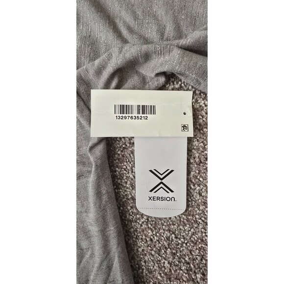 Xersion Gray Long Sleeve Knot Front Pullover Top Women’s Loose Fit - Picture 10 of 14